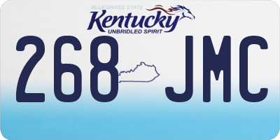 KY license plate 268JMC
