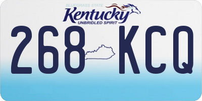KY license plate 268KCQ