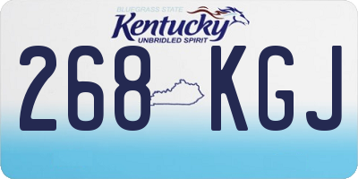 KY license plate 268KGJ