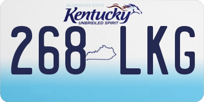 KY license plate 268LKG