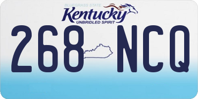 KY license plate 268NCQ