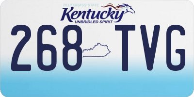 KY license plate 268TVG