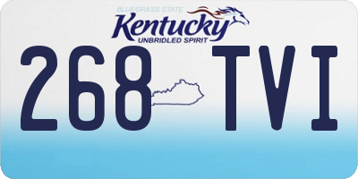 KY license plate 268TVI