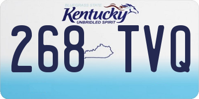 KY license plate 268TVQ