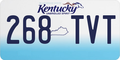 KY license plate 268TVT