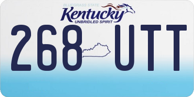 KY license plate 268UTT