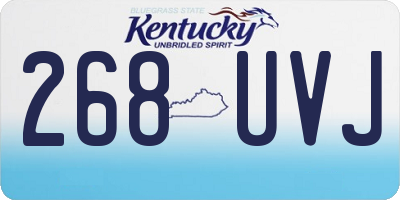 KY license plate 268UVJ