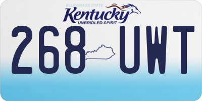 KY license plate 268UWT