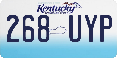 KY license plate 268UYP