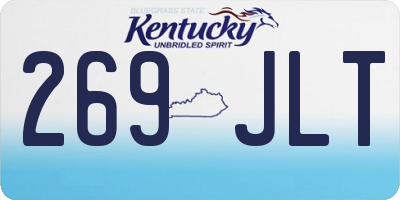 KY license plate 269JLT