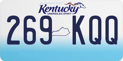 KY license plate 269KQQ