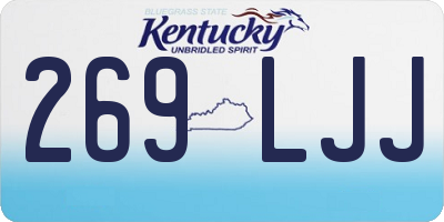 KY license plate 269LJJ