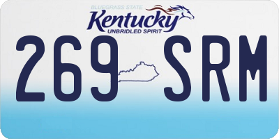 KY license plate 269SRM