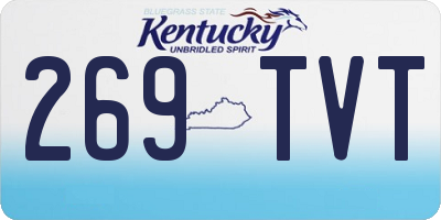 KY license plate 269TVT