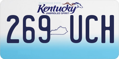 KY license plate 269UCH