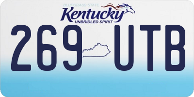 KY license plate 269UTB