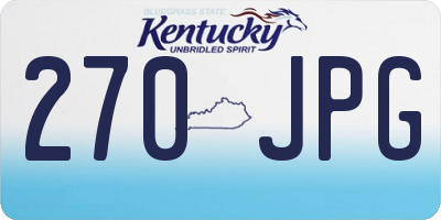 KY license plate 270JPG