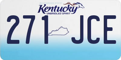 KY license plate 271JCE