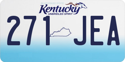 KY license plate 271JEA