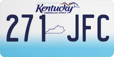 KY license plate 271JFC