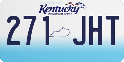 KY license plate 271JHT