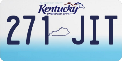 KY license plate 271JIT
