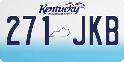 KY license plate 271JKB