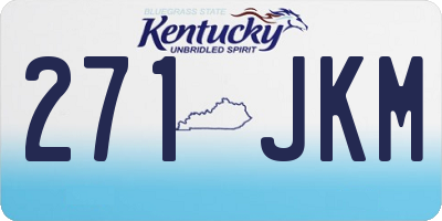 KY license plate 271JKM