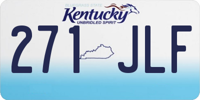 KY license plate 271JLF