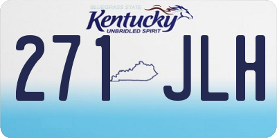 KY license plate 271JLH