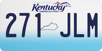 KY license plate 271JLM