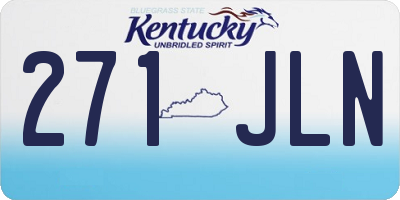 KY license plate 271JLN