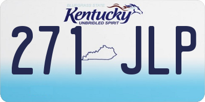 KY license plate 271JLP
