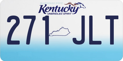 KY license plate 271JLT
