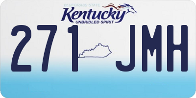 KY license plate 271JMH