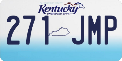 KY license plate 271JMP