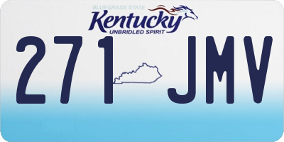 KY license plate 271JMV