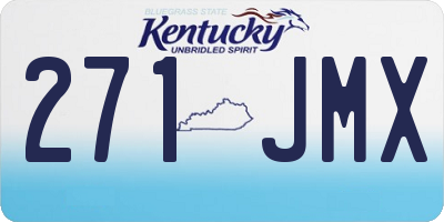 KY license plate 271JMX