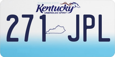 KY license plate 271JPL