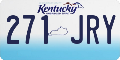 KY license plate 271JRY