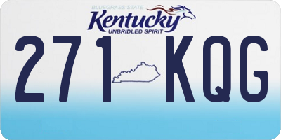 KY license plate 271KQG