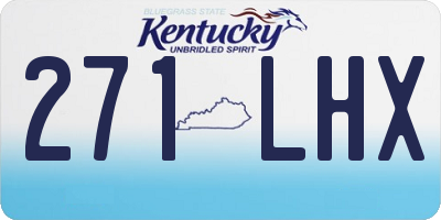 KY license plate 271LHX