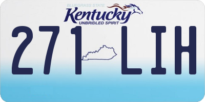 KY license plate 271LIH