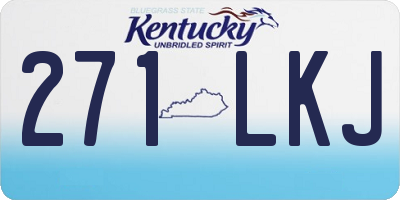 KY license plate 271LKJ