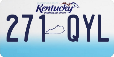 KY license plate 271QYL