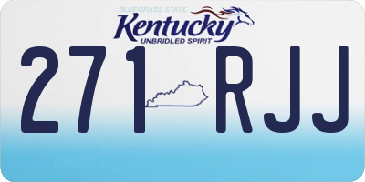 KY license plate 271RJJ
