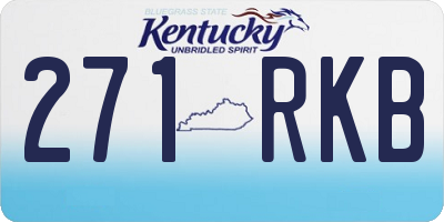 KY license plate 271RKB