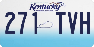 KY license plate 271TVH