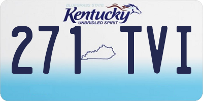 KY license plate 271TVI