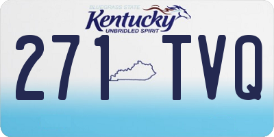 KY license plate 271TVQ
